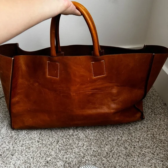 Zara home leather bag - Picture 2 of 4